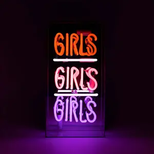 Neon illuminated sign Locomocean Girls Girls Girls image-0