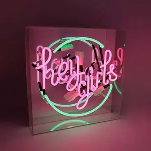 Neon illuminated sign Locomocean Hey Girls image-0