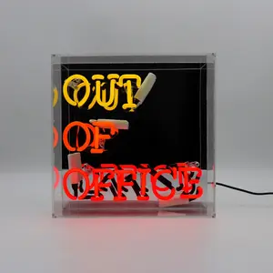 Neon illuminated sign Locomocean Out Of Office image-1