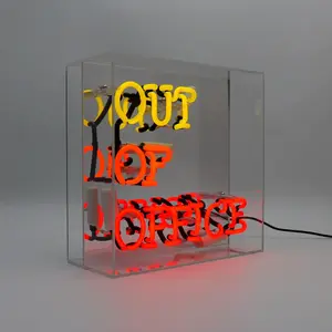Neon illuminated sign Locomocean Out Of Office image-2