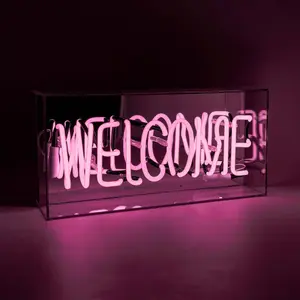 Illuminated acrylic sign Locomocean Welcome image-0