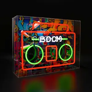 Neonoplyst skilt Locomocean Boom Box image-0