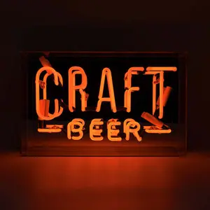 Neon illuminated sign Locomocean Craft Beer image-0