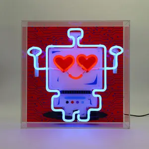 Neon illuminated sign Locomocean Robot image-1