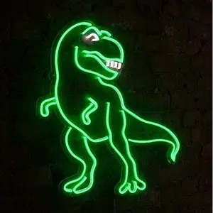 Neonová LED nástěnná dekorace Locomocean Dinosaur T-Rex image-0