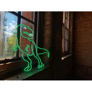 Neonová LED nástěnná dekorace Locomocean Dinosaur T-Rex image-4