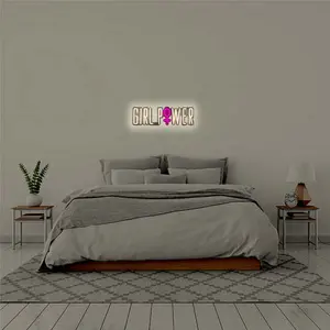 Led neon wall decoration Locomocean Girl Power image-2