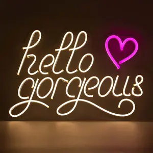 Led neon wall decoration Locomocean Hello Gorgeous image-0
