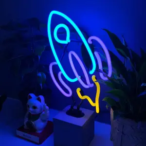 Neon lamp with base Locomocean Rocket image-2
