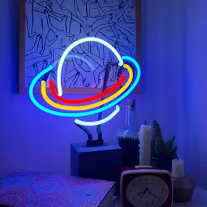 Neon lamp with base Locomocean Saturn image-0