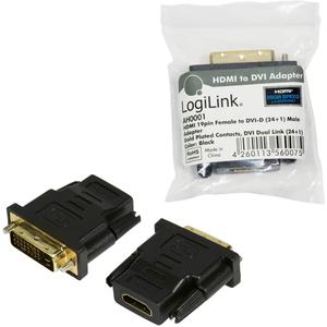 Adaptateur HDMI femelle (Type A) 1.2 vers DVI-D mâl LogiLink