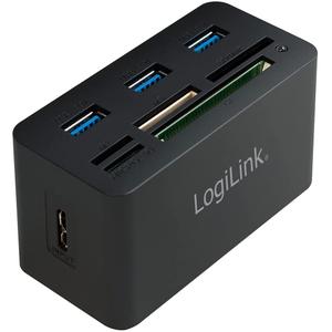 Hub USB 3 ports avec lecteurs LogiLink 3.0