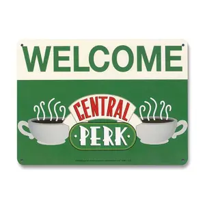 Mittleres Metallpaneel Logoshirt Friends Perk Welcome image-0
