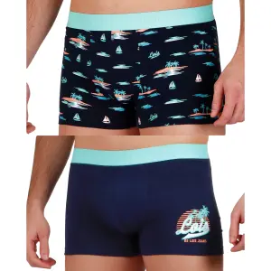 Elastic cotton boxer shorts Lois Hawaii (x2) image-2