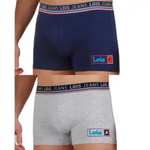 Boxer in cotone elasticizzato liscio Lois Primary (x2) image-2