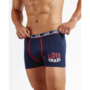 Boxer in cotone elastico stampato Lois Reverse (x2) image-0