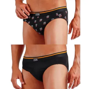 Slip in cotone elasticizzato stampato Lois Sport (x2) image-0