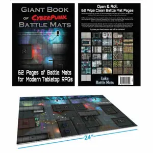 Livre plateau de jeu Loke BattleMats Giant Book of CyberPunk Battle Mats image-1