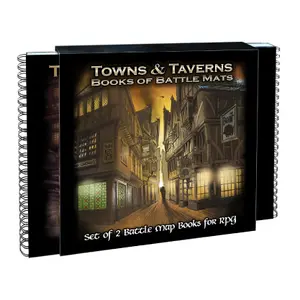 Livre plateau de jeu Loke BattleMats Towns & Taverns