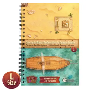 Livre plateau de jeu Loke BattleMats Heroic Fantasy Edition