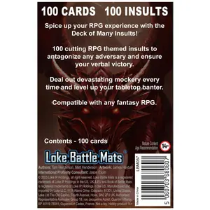 Card games Loke BattleMats Deck of Many Insults image-2