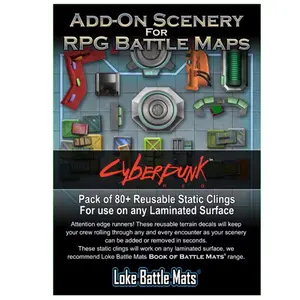 Jeu de rôle éléments de décor additionnels pour cartes RPG Loke BattleMats Cyberpunk