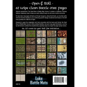 Game board book Loke BattleMats Giant Book Of Battle Mats VOL. 2 (A3) image-1