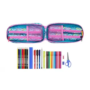Pencil case with 4 complete pencil holders for children LOL Surprise image-1