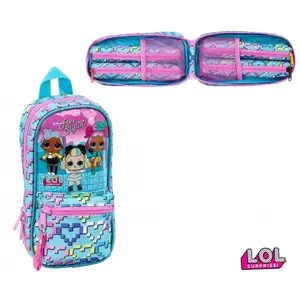 Pencil case with 4 empty pencil holders for children LOL Surprise image-0