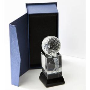 Kristallen golftrofee Longridge Stirling 3D Driver image-3