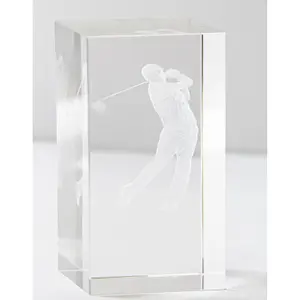 Golfballtrophäe aus Crystal Longridge Inverness 3D image-1