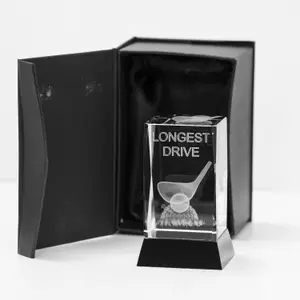 Κρυστάλλινο τρόπαιο γκολφ Longridge Longest Drive image-0