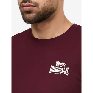 T-shirt από βαμβάκι Lonsdale Warlingham image-4