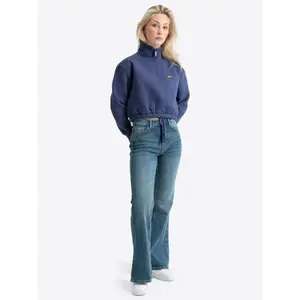 Women's Zip Neck Court Sweatshirt Lonsdale Wetwang image-1