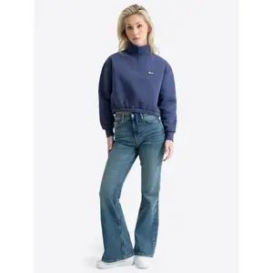 Women's Zip Neck Court Sweatshirt Lonsdale Wetwang image-2