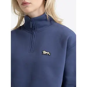 Women's Zip Neck Court Sweatshirt Lonsdale Wetwang image-3