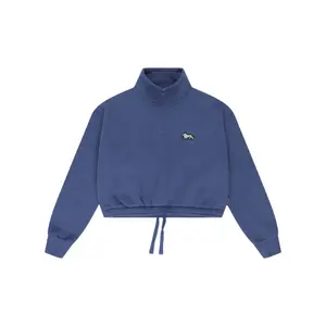 Women's Zip Neck Court Sweatshirt Lonsdale Wetwang image-5