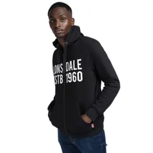 Sweatshirt com capuz e fecho de correr Lonsdale Solfach image-0