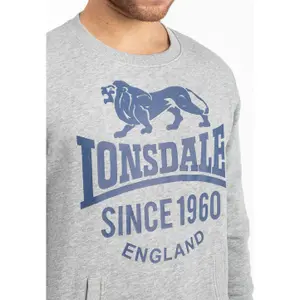 Regular fit crew neck sweatshirt Lonsdale Noss image-3