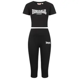 Conjunto de camiseta y leggings para mujer Lonsdale Ixworth image-0