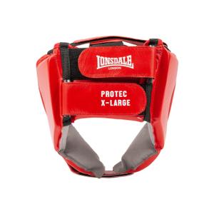 Casque de boxe en cuir Lonsdale Protec Dbv Contest image-1