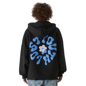 Sweatshirt com capuz e fecho de correr Lost Youth Circle of Bloom image-4