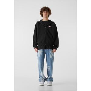 Hooded sweatshirt met rits Lost Youth Flower Waves image-2