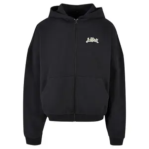 Hooded sweatshirt met rits Lost Youth Flower Waves