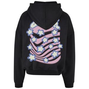 Hooded sweatshirt met rits Lost Youth Flower Waves image-3
