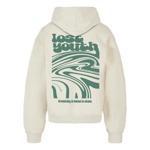 Felpa oversize con cappuccio Lost Youth Chaos Flow image-3