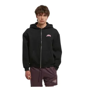 Oversized φούτερ με φερμουάρ και κουκούλα Lost Youth Responsibly Irresponsible image-1