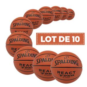 Sæt med 10 balloner Spalding React TF-250 Composite