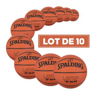 Lote de 10 balones Spalding Layup TF-50