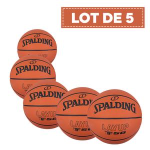 Lote de 5 balones Spalding Layup TF-50
